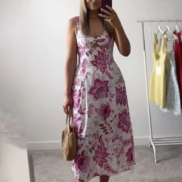 🔥🔥Zara printed dress with openwork embroidery - Picture 9 of 13